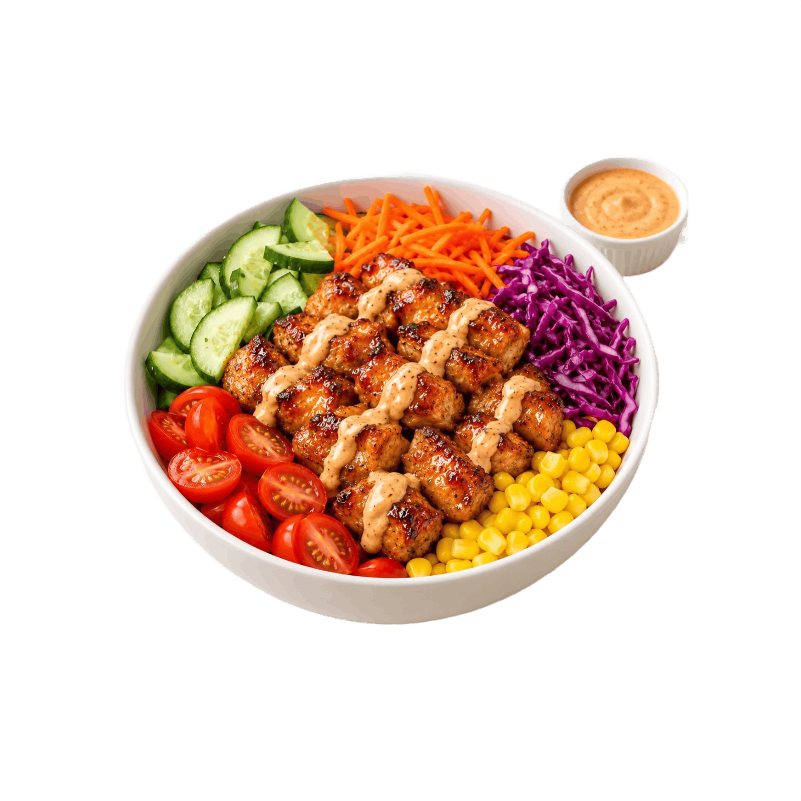 Golden-Grilled Soya Kebab Salad