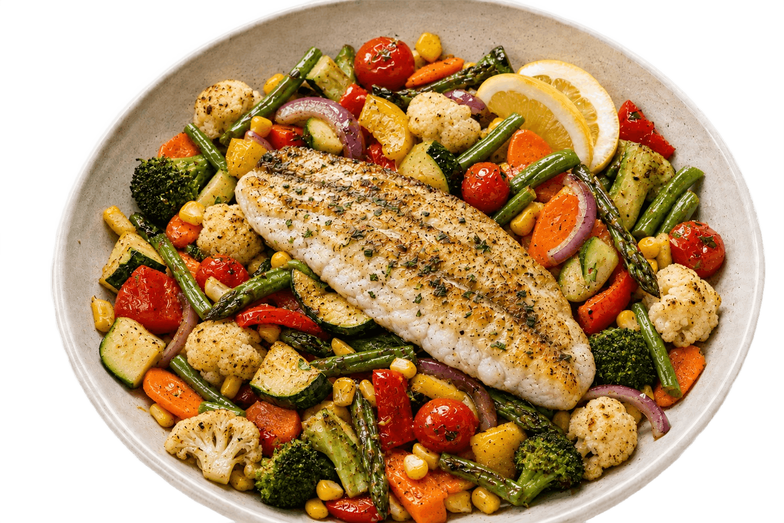 Pan-Seared Tilapia Salad