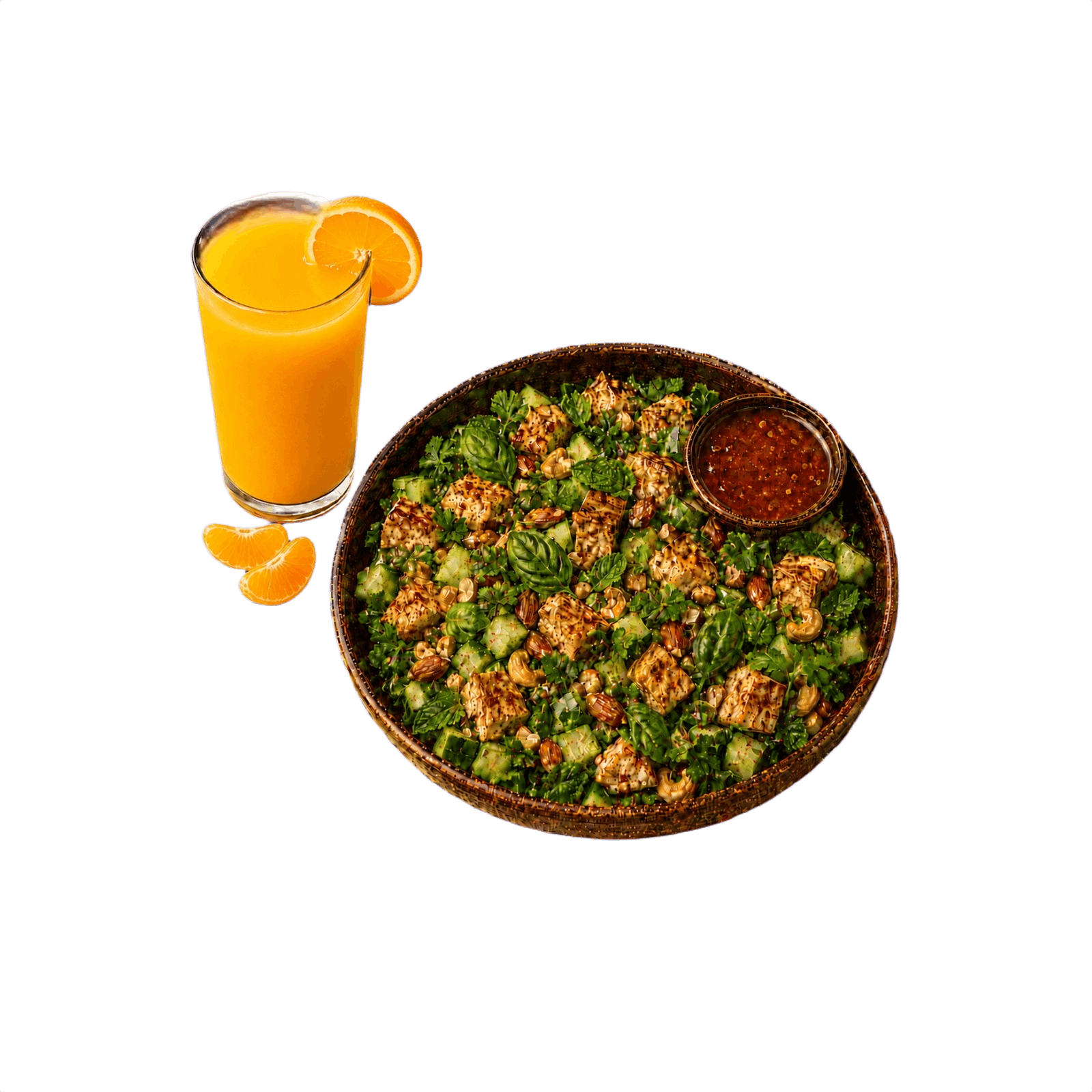Thai Basil Chicken with Orange Juice
