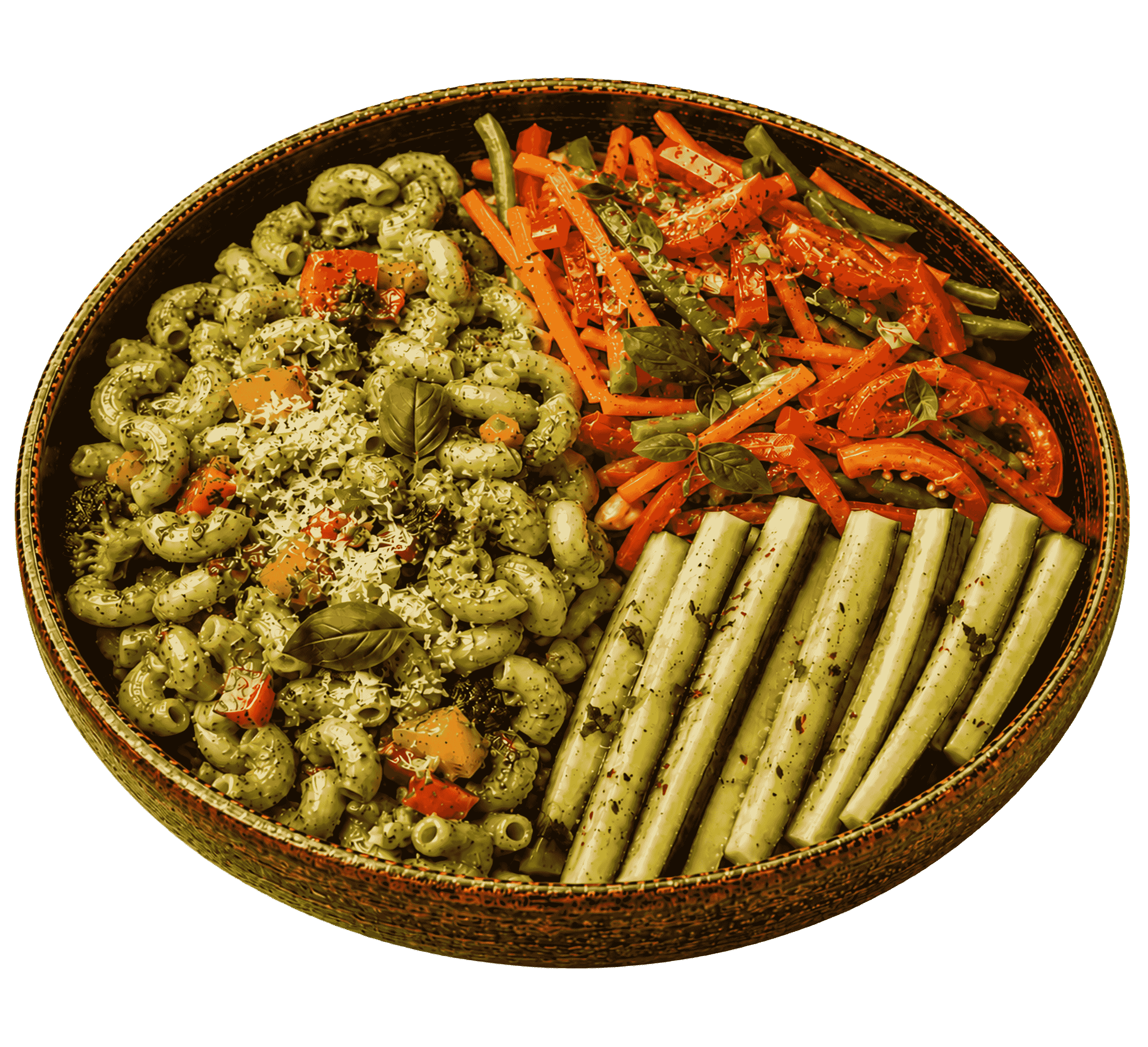 Pesto Pasta with Mixed veggies