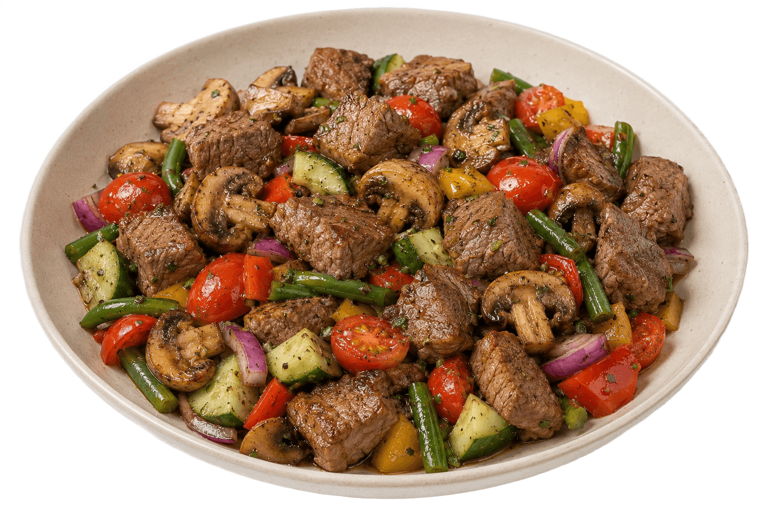 Mushroom Mutton Salad