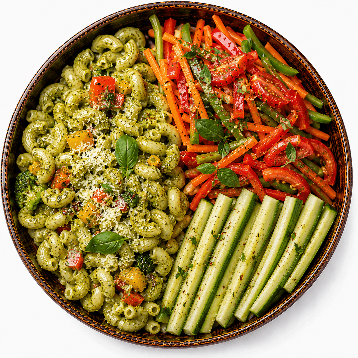 Pesto Pasta with Mixed veggies