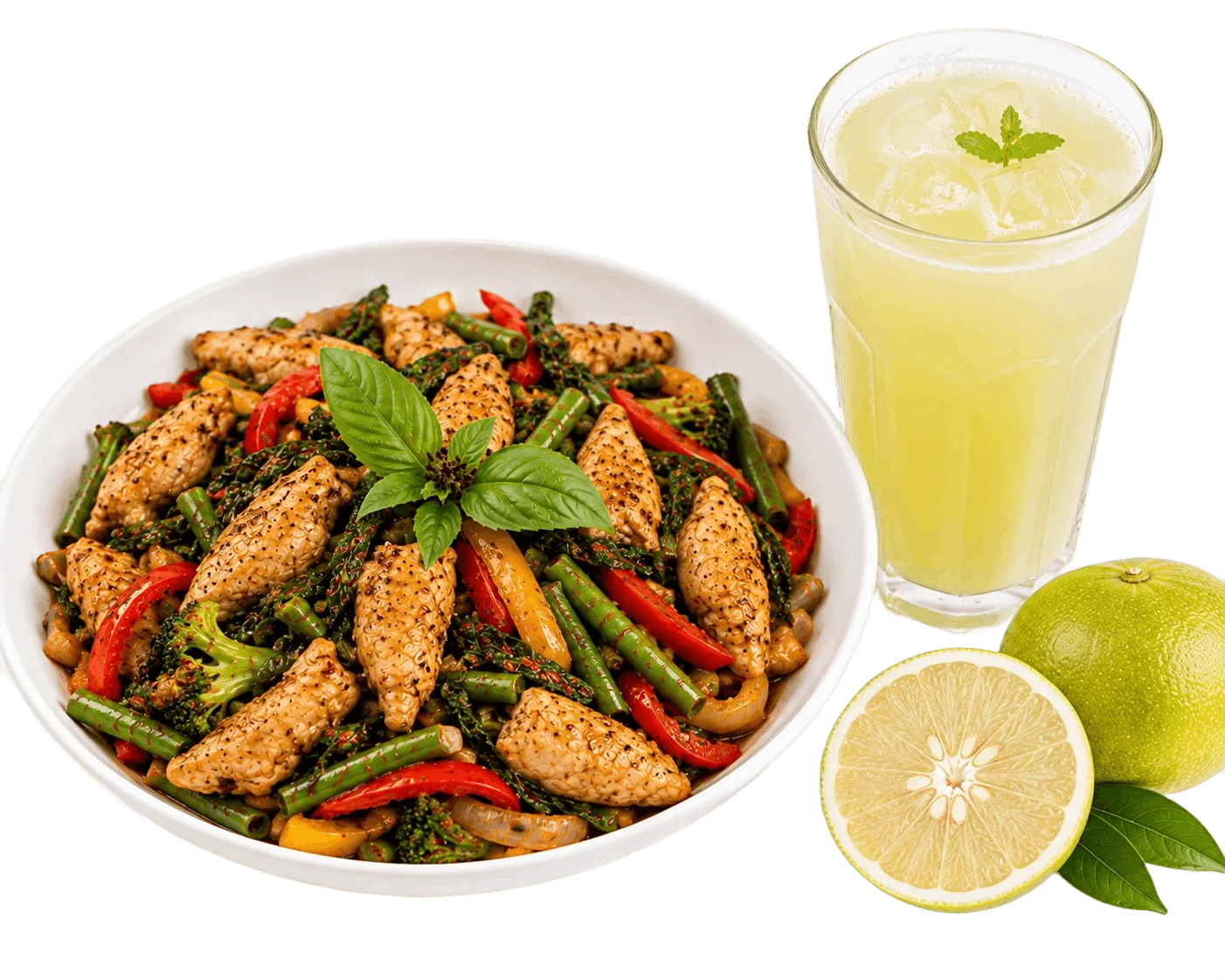 Stir fry chicken with Sathukudi Juice